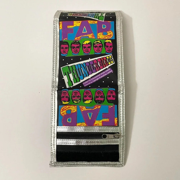 Vintage 1992 Fab Thunderbirds Tri Fold Wallet Retro TV Show Collectable - Picture 2 of 16
